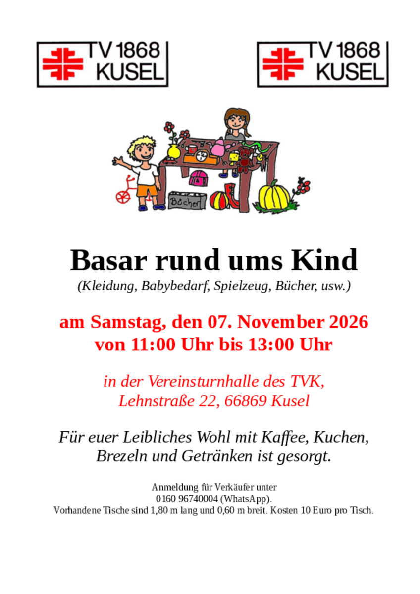 Flyer: Basar rund ums Kind