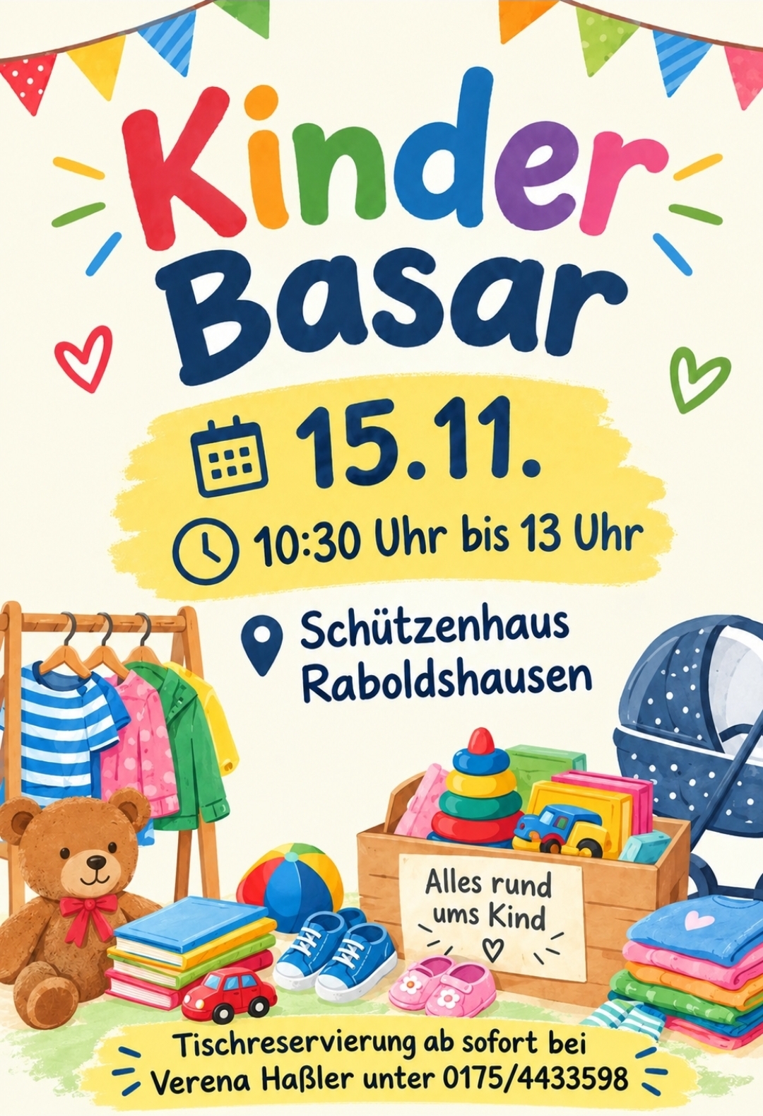 Flyer: Kinderbasar Raboldshausen