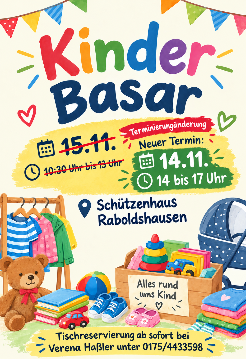 Flyer: Kinder und Babybasar