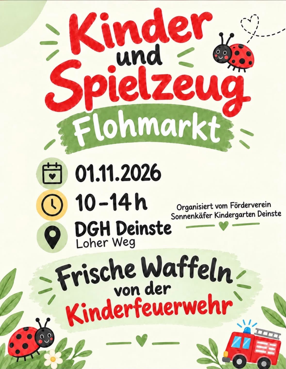 Flyer: Kinder und Spielzeug Flohmarkt