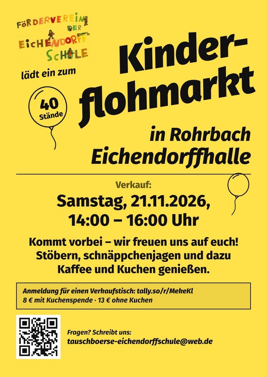 Flyer: Kinderflohmarkt (Tauschbörse)