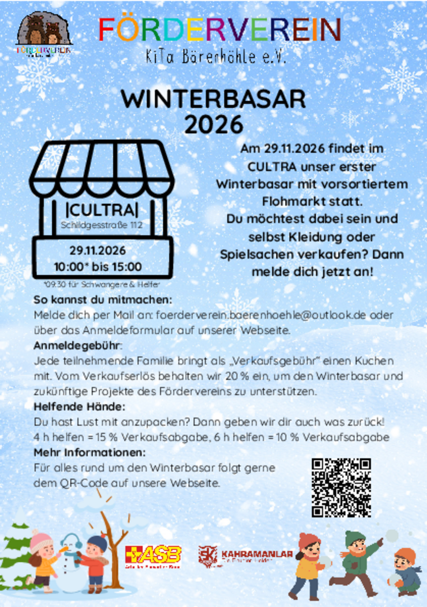Flyer: Winterbasar 2026