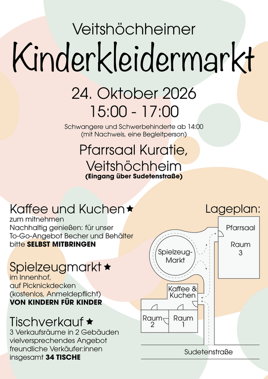Flyer: Veitshöchheimer Kinderkleidermarkt