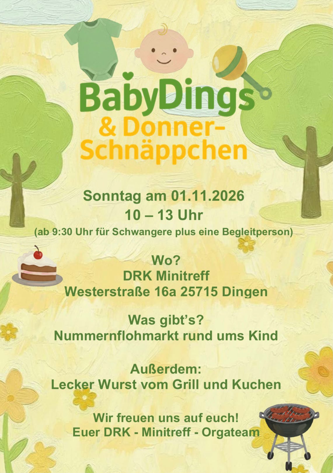 Flyer: BabyDings & DonnerSchnäppchen